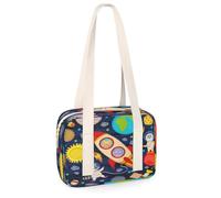 Planet Rocket Animals - Pequeñas bolsas deportivas de lona para gimnasio, ligera, casual, bolsa organizadora de deportes, para niños, niñas, niños, mujeres y hombres