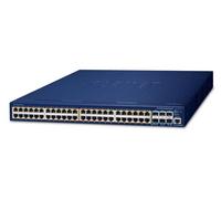 Planet SGS-6310-48P6XR Switch L3 Gestionable 48 Puertos Gigabit PoE+ (802.3at) 740W + 6 SFP+ 10G Apilable Alimentación Redundante