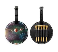 Planet Space System - Bolsa organizadora de piel de lujo para camisetas de golf y soporte para pelotas. Guarda tus camisetas, pelotas de golf, tarjeta de puntuación y lápiz.