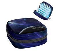 Planet Space Univers - Bolsa de almacenamiento portátil para servilletas sanitarias, Varios colores, 4.7x6.6x6.6 in/12x17x17 cm