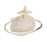 Planet Star Novelty Cardigan Collar Sweater Qipao Brooch Clothing Lapel Pin Shawl Clip Zinc Alloy Gold