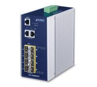 Planet Switch industrial 6 puertos SFP Gigabit 100/1000X + 2 SFP 1G/2.5G + 2 10/100/1000T gestionable