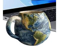 Planet Taza - Taza de café de cerámica decorativa, diseño de espacio cósmico - Suministros de bebidas | Galaxy Theme con mango Uniques Idea de regalo única, colorida Copa Astronómica Divertida Té para
