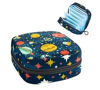 Planet Universe - Bolsa de almacenamiento portátil para servilletas sanitarias, Varios colores, 4.7x6.6x6.6 in/12x17x17 cm