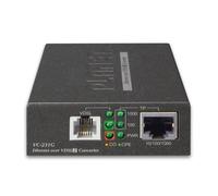 Planet vc-231g convertidor de medio 1000 mbit/s negro