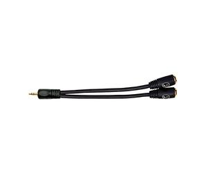 Planet Waves 0.125 inch Male Stereo to Dual 0.125 inch Female Stereo Adapter