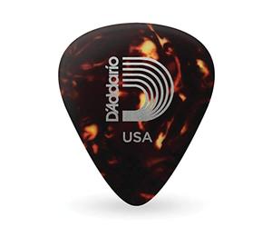 Planet Waves 1CSH4-10 - Púa de caparazón de tortuga, tamaño medio, paquete de 10, color rojo