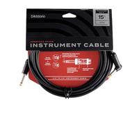 D'Addario Guitar Cable,Geo Tip for Secure Connection,In-Line HelioFused for Great Connection,Natural Tone,Durable Construction,Limited Lifetime Warranty - 15 Feet/4.57 Meters,Straight End/Right,1 Pack