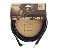 D'Addario Cable de guitarra - Cable para Instrumentos de la serie Classic -1/4 Pulg Macho a 1/4 Pulg Macho - 6.096 Metros - Right Angle - 1-Paquete