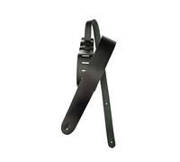 D'Addario Classic Leather Correa de guitarra extra larga ajustable, negra