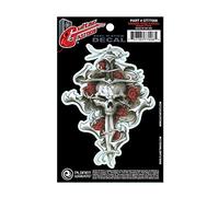 Planet Waves Guitar Tattoo - Dagger Rose Skull