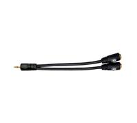 Planet Waves Minijack (M) to Dual Minijack (F) Stereo Connector Cable