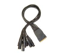 Planet Waves PW-XLRMFB-01 - Cable multicore XLR, macho/hembra, color negro