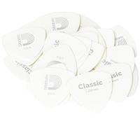 Planet Waves White-Color Celluloid Guitar Picks Pack of 25 - Extra Heavy Wide Shape
