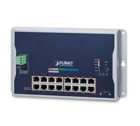 PLANET WGS-4215-16P2S switch Gestionado L2 Gigabit Ethernet (10/100/1000) Energía sobre Ethernet (PoE) Negro