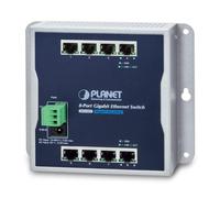 Planet WGS-803 switch No administrado L2 Gigabit Ethernet (10/100/1000) Negro - Switch de red (Unmanaged, L2, Gigabit Ethernet (10/100/1000), Bidireccional completo (Full duplex), Montaje de pared)