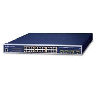 Planet WGSW-24040HP Switch Gestionado 24x Gigabit PoE+ (802.3at) 4x SFP Gigabit, 440W, para Redes y Vigilancia IP