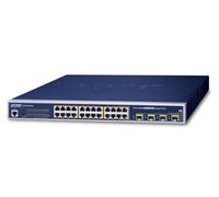 Planet WGSW-24040HP4 Network Switch Managed L2/L4 Gigabit Ethernet (10/100/1000) Power Over Ethernet (PoE) Blue