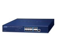 Planet XGS-6311-12X Layer 3 12-Port 10GBASE-X SFP+ Managed Ethernet Switch (Hardware-based Layer 3 RIPv1/v2, OSPFv2 dynamic routing, supports ERPS Ring, supports 1000X SFP and 10G SFP+, 13” desktop si
