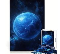 Planeta Azul en el Espacio Plutón Rompecabezas para Adultos de 1000 Piezas Poder de Memoria Recreación Tranquila Ajuste Perfecto Regalo Ideal (50x75cm)