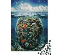 Planeta Azulaa Puzzle 1000 Piezas, Puzzles para Adultos, Puzzle 1000 Piezas Adultos,Desafiante Juego De Rompecabezas Se Puede Utilizar para La Decoración del Cerdoar. 1000pcs (75x50cm)