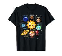 Planeta Espacio Niños Astronauta Sistema Solar Camiseta