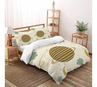 Planeta Estrella Funda De Edrojoón 3 Piezas 3D Impresa Universe Space Planetas con 2 Fundas De Almohada Super King（260x220cm） 100% Microfibra Ropa De Cama para Niñosy Hombres