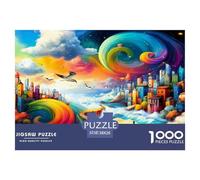 Planeta Fantasía Puzzle De 1000 Piezas, Moderno DIY,Entretenimiento Creativo Clásicos para Adultos Y Niños A Partir De 12 Años Un Rompecabezas Desafiante - Decoración del Hogar 38x26cm/1000pcs