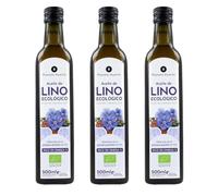 PLANETA HUERTO | Aceite de Lino Prensado en Frío 500 ml (500 ml (Paquete de 3))