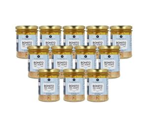 PLANETA HUERTO | Caja de 12 Bonito del Norte en Aceite de Oliva ECO 200 g - Conserva de Bonito Sostenible y Rico en Omega 3 para la Salud Cardiovascular