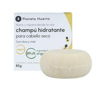 Planeta Huerto | Champú Sólido Para Cabello Seco Hidratante de Oliva y Miel, 85 g | 99% Ingredientes de Origen Natural que Calman e Hidratan Tu Pelo | Cosmética Sostenible Envase de Cartón Reciclado