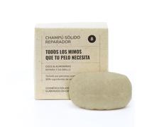 PLANETA HUERTO | Champú Sólido Reparador de Coco y Almendra 85 g - Nutrición Intensiva, Hidratación Profunda y Cabello Sedoso
