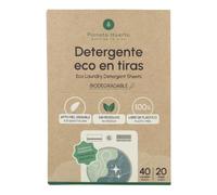 PLANETA HUERTO | Detergente Ecológico en Tiras para Lavadora (40 lavados) - Efecto suavizante, Hipoalergénico, Sin plásticos, Aroma Natural