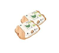 PLANETA HUERTO | Huevos Ecológicos 12 Unidades - Huevos ecológicos Categoría A, Código 0, Procedentes de Gallinas Criadas en Libertad y Alimentadas con Pienso Ecológico