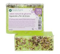 PLANETA HUERTO | Jabón Natural de Glicerina con Aguacate y Flor de Brezo 100 g | Hidratante y Suavizante | Piel Radiante