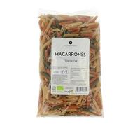 PLANETA HUERTO | Macarrones Tricolor ECO 500g - Pasta Ecológica con Espinacas y Tomate, Natural, Vegana, Sin Aditivos y Rica en Fibra para una Alimentación Saludable