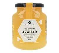 PLANETA HUERTO | Miel Cruda de Azahar 500 gr, Miel Natural y Artesanal de Alta Pureza - Miel Cruda Sin Filtrar ni Pasteurizar, Origen España con Elevada Concentración de Néctar de Flores de Cítricos