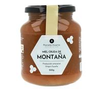 PLANETA HUERTO | Miel Cruda de Montaña 500 gr, Miel 100% Natural y Pura - Cruda Sin Filtrar ni Pasteurizar, Producción Artesanal en España con Polinización Silvestre de Fabáceas, Zarzas.