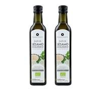 PLANETA HUERTO | Pack 2× Aceite de Sésamo ECO 500 ml - Aceite de Sésamo Virgen Prensado en Frío, 100 % Natural, Rico en Grasas Saludables y Antioxidantes
