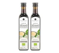 PLANETA HUERTO | Pack 2x Aceite de Sésamo Virgen 500 ml,100% Natural, Prensado en Frío, Rico en Omega 6 y Omega 9 - Aceite de Sésamo Apto para Cocina Asiática, Dietas Saludables y Cuidado de la Piel