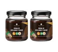 PLANETA HUERTO | Pack 2x Crema de Avellanas y Cacao Sin Azúcares Añadidos ECO 230 g - Crema Vegana, artesanal y ecológica, Con AOVE y eritritol, Alternativa saludable para untar o repostería