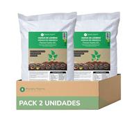 PLANETA HUERTO | Pack 2x Humus de Lombriz 42 L - Humus Enmienda orgánica natural para huerto y jardín, Fertilizante ecológico rico en nutrientes, mejora el suelo y estimula el crecimiento