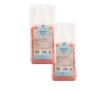 PLANETA HUERTO | Pack 2x Lenteja Roja ECO 500g Lentejas Rojas Ecológicas, Altas en Proteínas y Antioxidantes, Mejora la Salud Digestiva y Cardiovascular | Rica en Selenio, Hierro, y Vitaminas C y E
