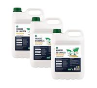 PLANETA HUERTO Pack 3 Vinagre Blanco de Limpieza 5L - Desincrustante Natural Multiusos para Cocina, Baño, Cristales y Metales, Limpieza Ecológica y Efectiva sin Químicos