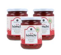 PLANETA HUERTO | Pack 3x Kimchi ECO 420 g - Kimchi Fermentado Vegano con Col, Zanahoria y Remolacha, Ecológico, Rico en Probióticos Naturales y Fibra para la Salud Digestiva