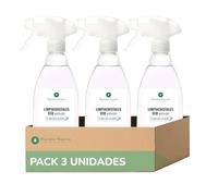 PLANETA HUERTO | Pack 3x Limpiacristales y Multiusos Ecológico 750 mL - Producto Biodegradable con Ingredientes Naturales - Sin Químicos Agresivos