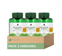 PLANETA HUERTO Pack 3x Melatonina Complex Natural 60 Cápsulas para Dormir Mejor, Conciliar el Sueño y Combatir el Insomnio y Jet Lag