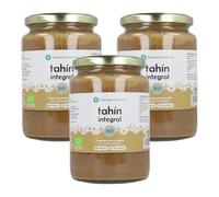 PLANETA HUERTO | Pack 3x Tahín Integral ECO 700 g | Pasta de Sésamo Natural Rica en Calcio, Omega 6 y Proteínas