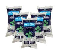 PLANETA HUERTO | Pack 5 x Gel de Riego 400 ml Hidrogel Autorriego Plantas Hasta 30 Días - Gel de Riego Automático para Macetas, Jardines, Huertos Urbanos y Plantas de Interior