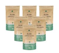 PLANETA HUERTO | Pack 6x Ácido Cítrico Ecológico - Ácido cítrico en polvo multiusos para limpieza ecológica, abrillantador, antical y detergentes caseros